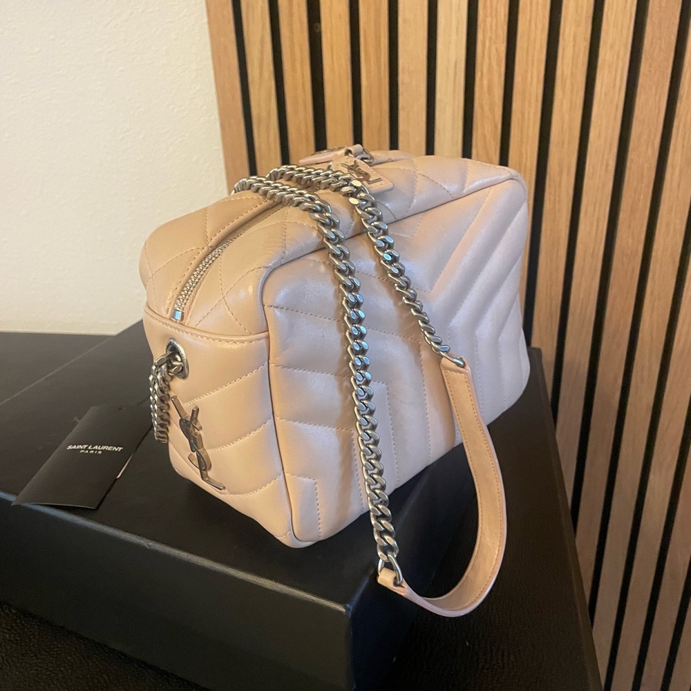 YSL blush shoulder leather bag
